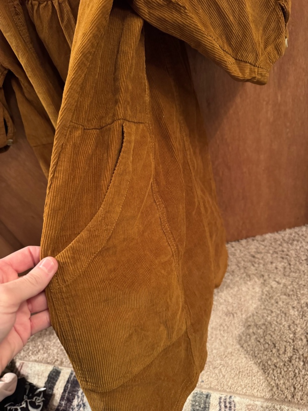 Free People "Memories of You" Corduroy Tunic Top - Picture 3 of 5